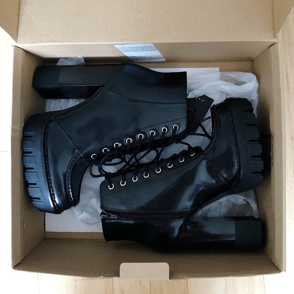 Lace-up Ankle Booties